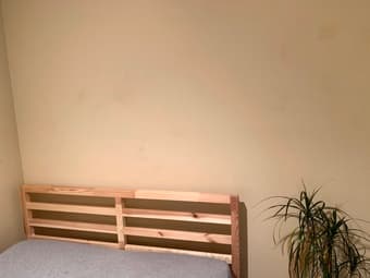 Full-sized bed frame + mattress 2