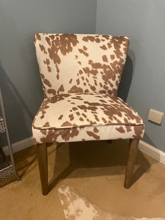 World Market Cowhide Chair 1