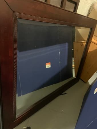 Large mahogany mirror 1