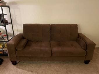 Soft brown couch 1