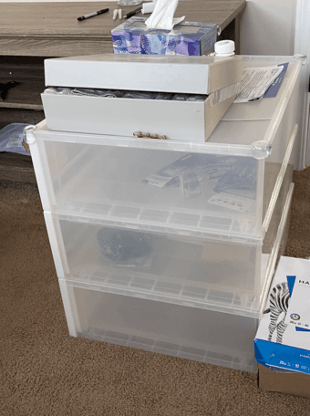 drawer three small cabinet plastic night stand 2