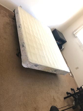 Bed frame, bed foundation,Queen 1