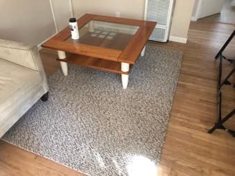 wood and glass coffee table 1