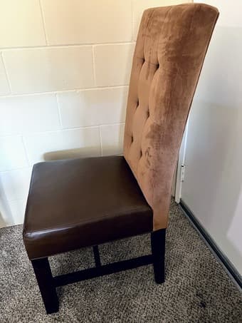4 Beautiful Brown Dining Chairs 1