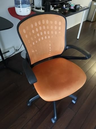 Orange Office chair 3