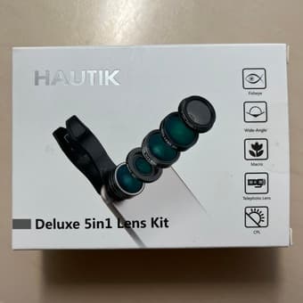 Phone Lenses (wide, macro, telephoto, cpl, fisheye) + remote shutter) 1
