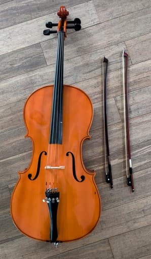 Palatino 3/4 size cello solid maple wood 1