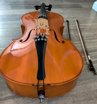 Palatino 3/4 size cello solid maple wood 2