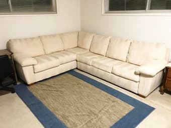 2-pcs Sectional Sleeper Sofas with Queen Size Pull out sofa bed 1