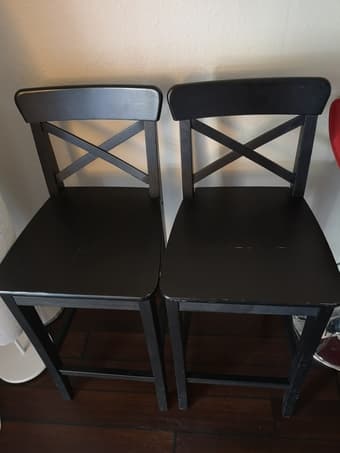 Bar stool - Wooden Dark espresso color 1