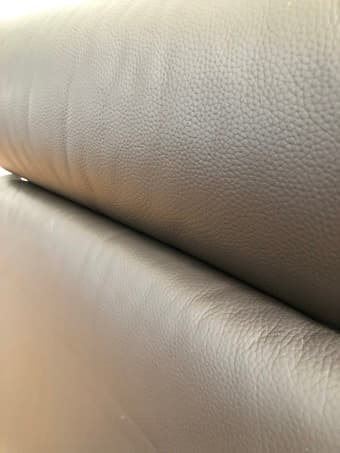 IKEA Poang chair brown leather cushion 2