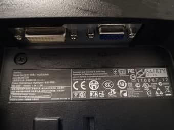 Dell Monitor 20" IN2030MC DVI, VGA 2