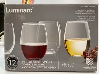 Luminarc/Stemless Glass Tumblers 12 Pc Set 1