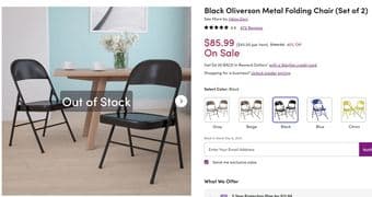 Metal folding chairs 1