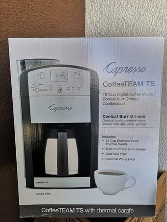 Capresso Coffee Team TS: Coffee Machine + Built-in bean grinder 3
