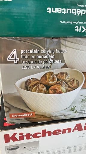 Kitchen aid ice cream maker/ ceramic bowls 1