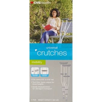 crutches for sale- almost like new - flexible height - bought from CVS 1
