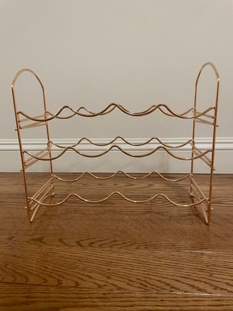 3 Tier 12 Bottle Wine Rack Tabletop Organizer Holder (French Gold) 1