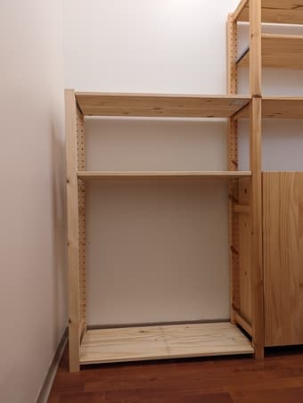 Ikea shelving unit with cabinet 3