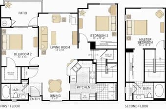Room for Rent in Great Cupertino townhouse 2