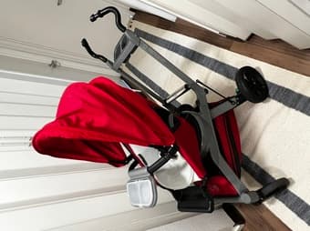 Orbit Baby G3 Stroller, Car Seat, 2 Car Seat Bases in Ruby & Khaki 1