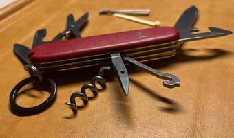 14 in 1 Victorinox Swiss Army Climber Pocket Knife, Red 1