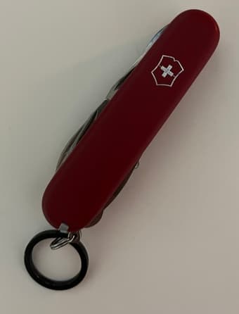 14 in 1 Victorinox Swiss Army Climber Pocket Knife, Red 3