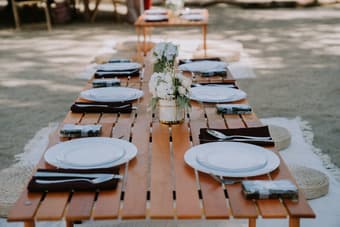 Portable 28*28 inch wooden table 1