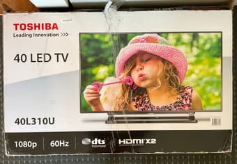 TV 40 inch 1080p HD Toshiba Flatscreen 1