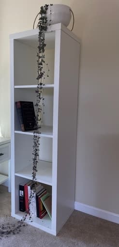 White Ikea shelf -- great condition 2