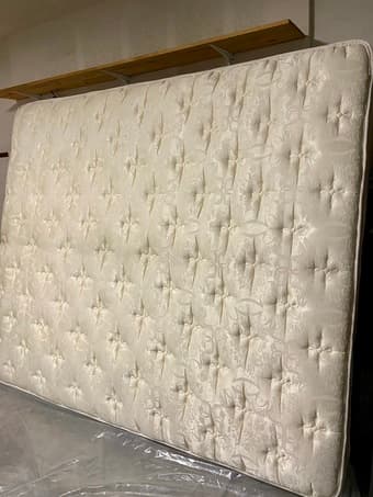 Sealy King size mattress and free metal bed frame 1