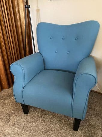 Comfortable Blue Armchair 1