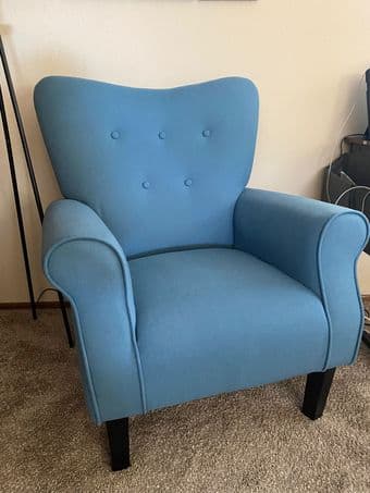 Comfortable Blue Armchair 2