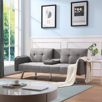 Pair of mid centurySofa/Couch that converts into bed - price for each 1