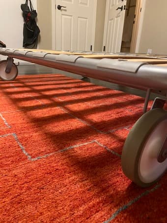 Folding futon frame - near new quality 3