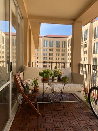 Ikea outdoor sofa loveseat 1