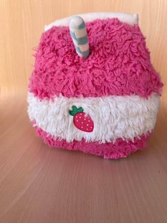 Squishable strawberry milk plushie 1