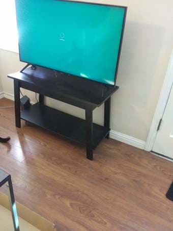 Black tv stand 1