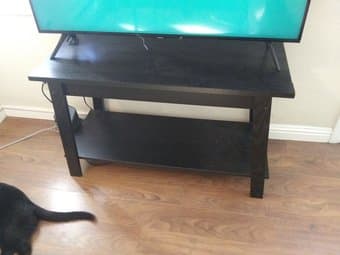 Black tv stand 2