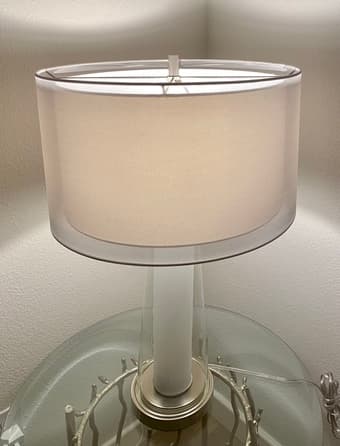 Pier 1 glass table lamp 1