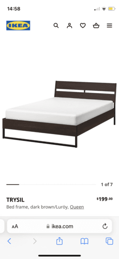 queen size bed with matress 2