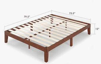 King size platform bed--LIKE NEW 1
