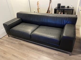 Used Ikea Kramfors 3-Seater Leather Sofa 1