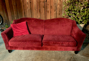 Red Couch for Free!! 1