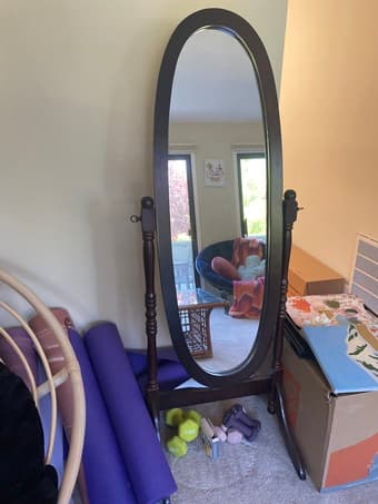 Wooden Mirror (Floor Length / Free Standing) Originally $95 2