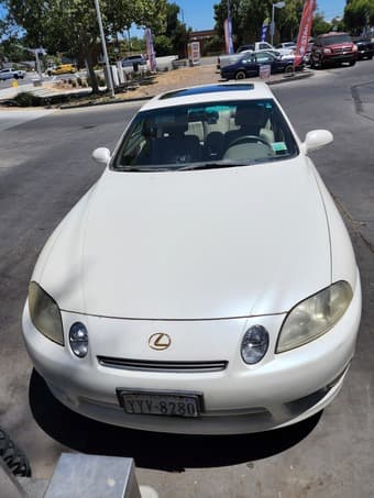 Lexus SC400 2 door sports coupe - V8, white, 1998, <93k miles 3