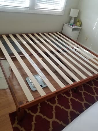 King size platform bed--LIKE NEW 2