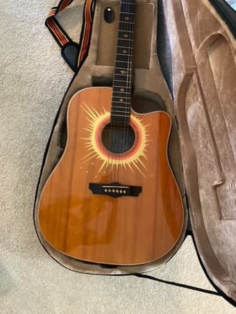 Esteban Accoustic/Electric Guitar Model AZP011262 $100 1
