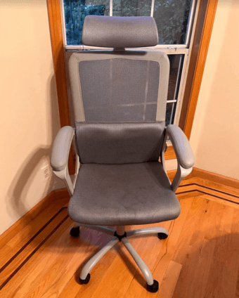 Chair with back massager 1