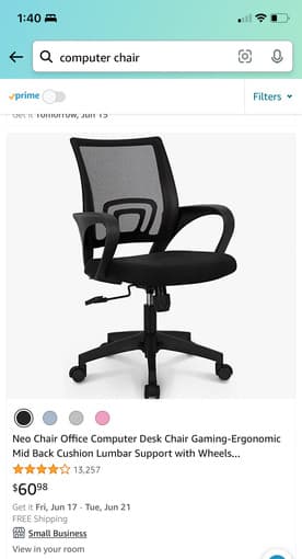 Mesh, Ergonomic Mid Back Chair 2